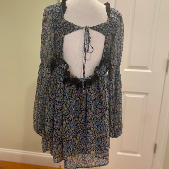 New Free People Pennie Mini Dress size L - Picture 14 of 17